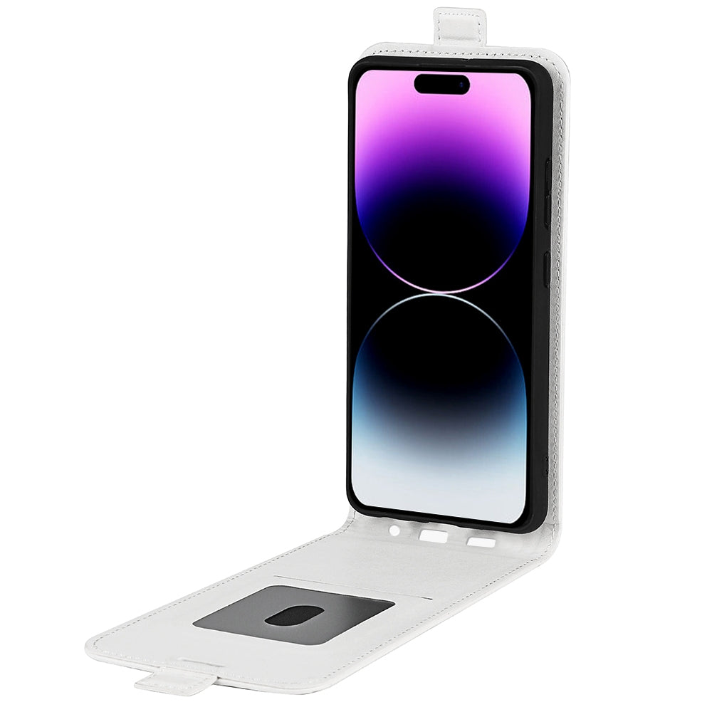 Apple iPhone 15 Pro Max Texture Vertical Flip Leather Wallet Case with Card Slot, PU TPU Shockproof Protective Cover, Anti-Drop Magnetic Folio Phone Case