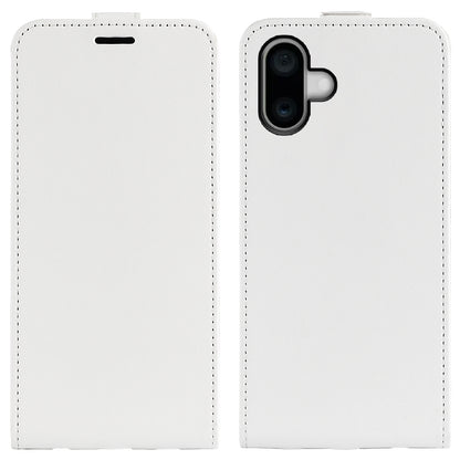 Apple iPhone 16 Plus Texture Vertical Flip Leather Wallet Case with Card Slot, PU TPU Shockproof Protective Cover, Anti-Drop Magnetic Folio Phone Case