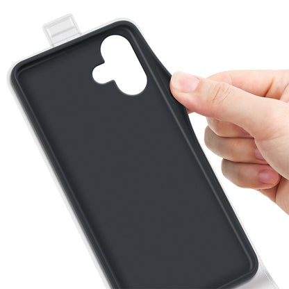 Apple iPhone 16 Plus Texture Vertical Flip Leather Wallet Case with Card Slot, PU TPU Shockproof Protective Cover, Anti-Drop Magnetic Folio Phone Case