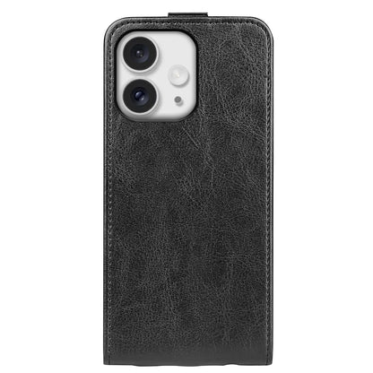 Apple iPhone 16 Pro Max Texture Vertical Flip Leather Wallet Case with Card Slot, PU TPU Shockproof Protective Cover, Anti-Drop Magnetic Folio Phone Case