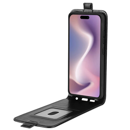 Apple iPhone 16 Pro Max Texture Vertical Flip Leather Wallet Case with Card Slot, PU TPU Shockproof Protective Cover, Anti-Drop Magnetic Folio Phone Case