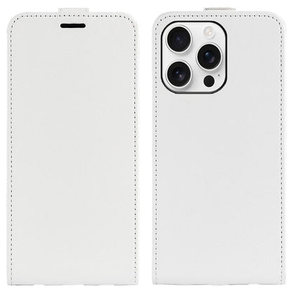 Apple iPhone 16 Pro Max Texture Vertical Flip Leather Wallet Case with Card Slot, PU TPU Shockproof Protective Cover, Anti-Drop Magnetic Folio Phone Case