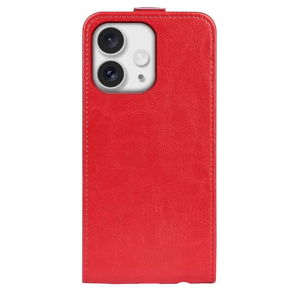 Apple iPhone 16 Pro Max Texture Vertical Flip Leather Wallet Case with Card Slot, PU TPU Shockproof Protective Cover, Anti-Drop Magnetic Folio Phone Case