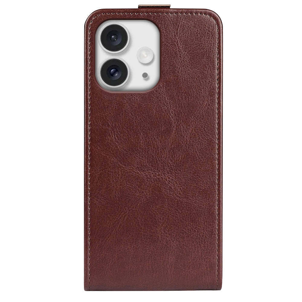 Apple iPhone 16 Pro Max Texture Vertical Flip Leather Wallet Case with Card Slot, PU TPU Shockproof Protective Cover, Anti-Drop Magnetic Folio Phone Case