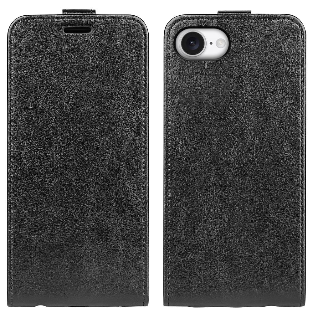Apple iPhone 17e Texture Vertical Flip Leather Wallet Case with Card Slot, PU TPU Shockproof Protective Cover, Anti-Drop Magnetic Folio Phone Case
