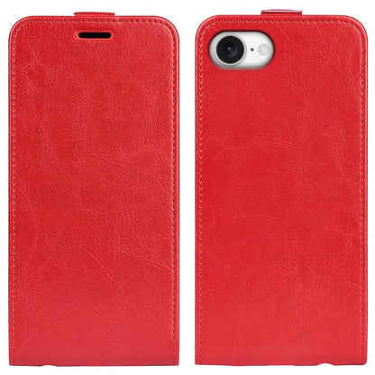 Apple iPhone 17e Texture Vertical Flip Leather Wallet Case with Card Slot, PU TPU Shockproof Protective Cover, Anti-Drop Magnetic Folio Phone Case