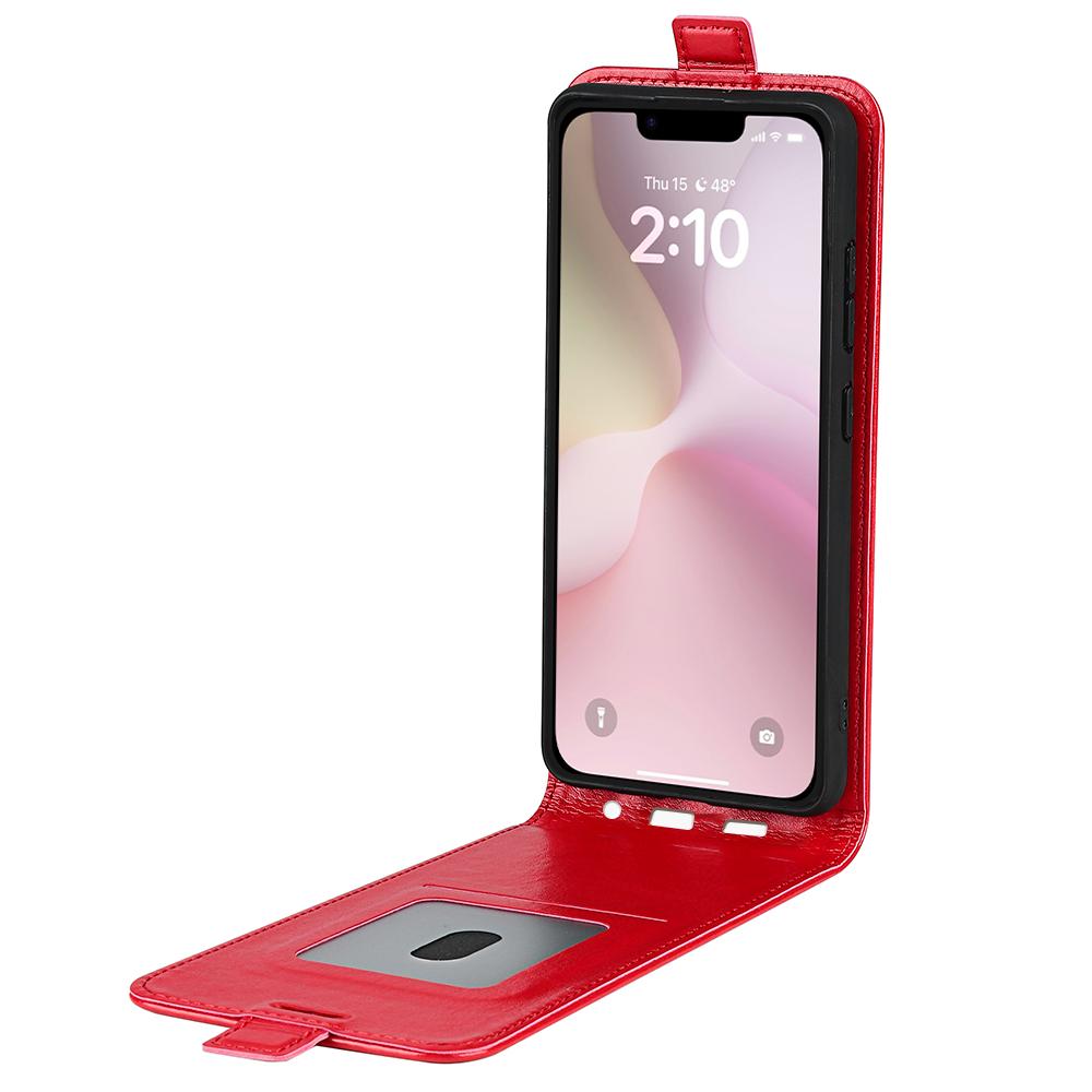 Apple iPhone 17e Texture Vertical Flip Leather Wallet Case with Card Slot, PU TPU Shockproof Protective Cover, Anti-Drop Magnetic Folio Phone Case