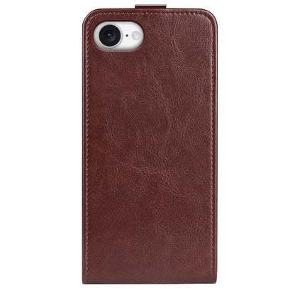 Apple iPhone 17e Texture Vertical Flip Leather Wallet Case with Card Slot, PU TPU Shockproof Protective Cover, Anti-Drop Magnetic Folio Phone Case