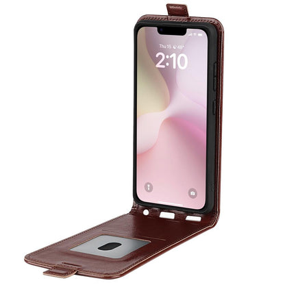 Apple iPhone 17e Texture Vertical Flip Leather Wallet Case with Card Slot, PU TPU Shockproof Protective Cover, Anti-Drop Magnetic Folio Phone Case