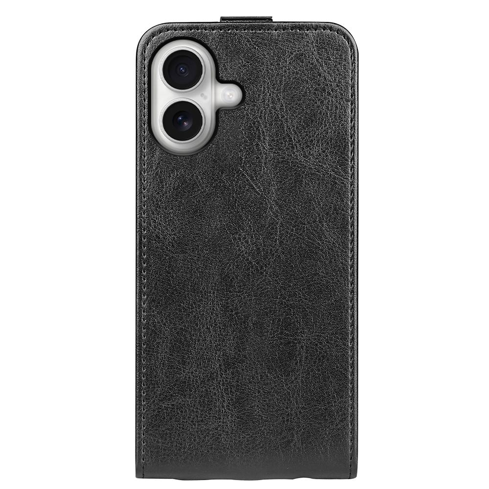 Apple iPhone 17 Texture Vertical Flip Leather Wallet Case with Card Slot, PU TPU Shockproof Protective Cover, Anti-Drop Magnetic Folio Phone Case