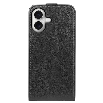 Apple iPhone 17 Texture Vertical Flip Leather Wallet Case with Card Slot, PU TPU Shockproof Protective Cover, Anti-Drop Magnetic Folio Phone Case