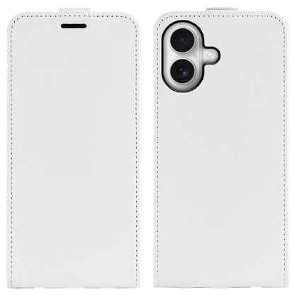 Apple iPhone 17 Texture Vertical Flip Leather Wallet Case with Card Slot, PU TPU Shockproof Protective Cover, Anti-Drop Magnetic Folio Phone Case