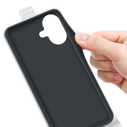 Apple iPhone 17 Texture Vertical Flip Leather Wallet Case with Card Slot, PU TPU Shockproof Protective Cover, Anti-Drop Magnetic Folio Phone Case