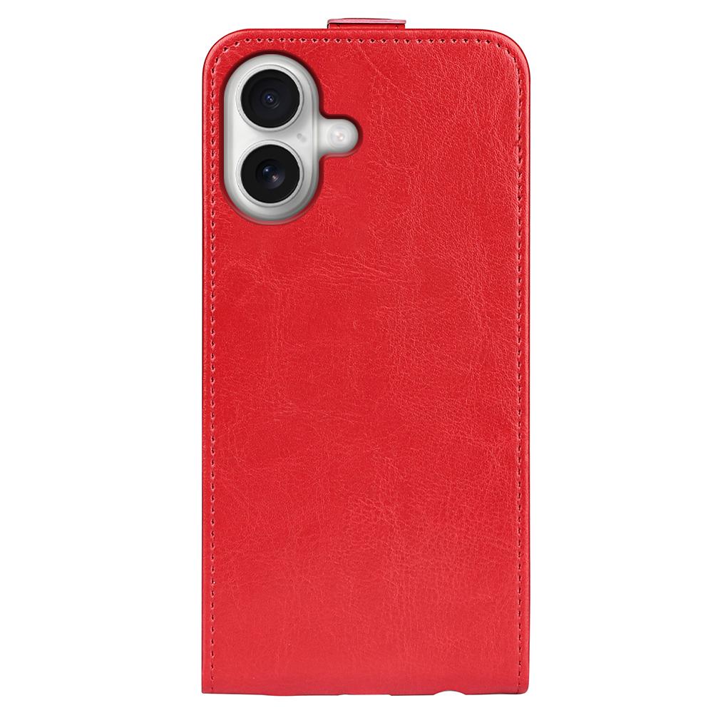 Apple iPhone 17 Texture Vertical Flip Leather Wallet Case with Card Slot, PU TPU Shockproof Protective Cover, Anti-Drop Magnetic Folio Phone Case