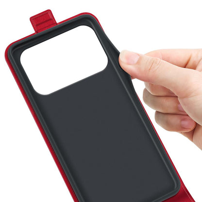 Apple iPhone 17 Pro Texture Vertical Flip Leather Wallet Case with Card Slot, PU TPU Shockproof Protective Cover, Anti-Drop Magnetic Folio Phone Case