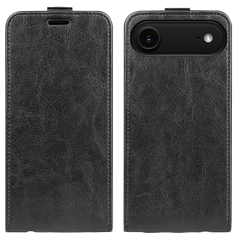 Apple iPhone Air Texture Vertical Flip Leather Wallet Case with Card Slot, PU TPU Shockproof Protective Cover, Anti-Drop Magnetic Folio Phone Case