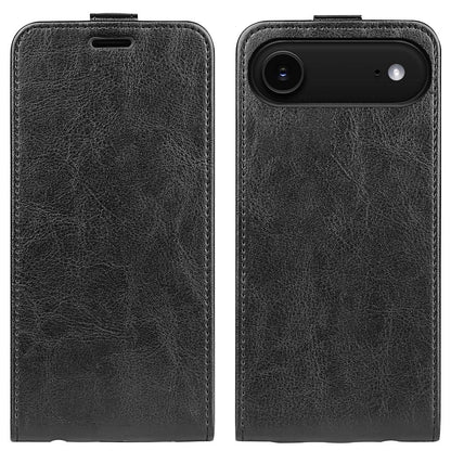 Apple iPhone Air Texture Vertical Flip Leather Wallet Case with Card Slot, PU TPU Shockproof Protective Cover, Anti-Drop Magnetic Folio Phone Case