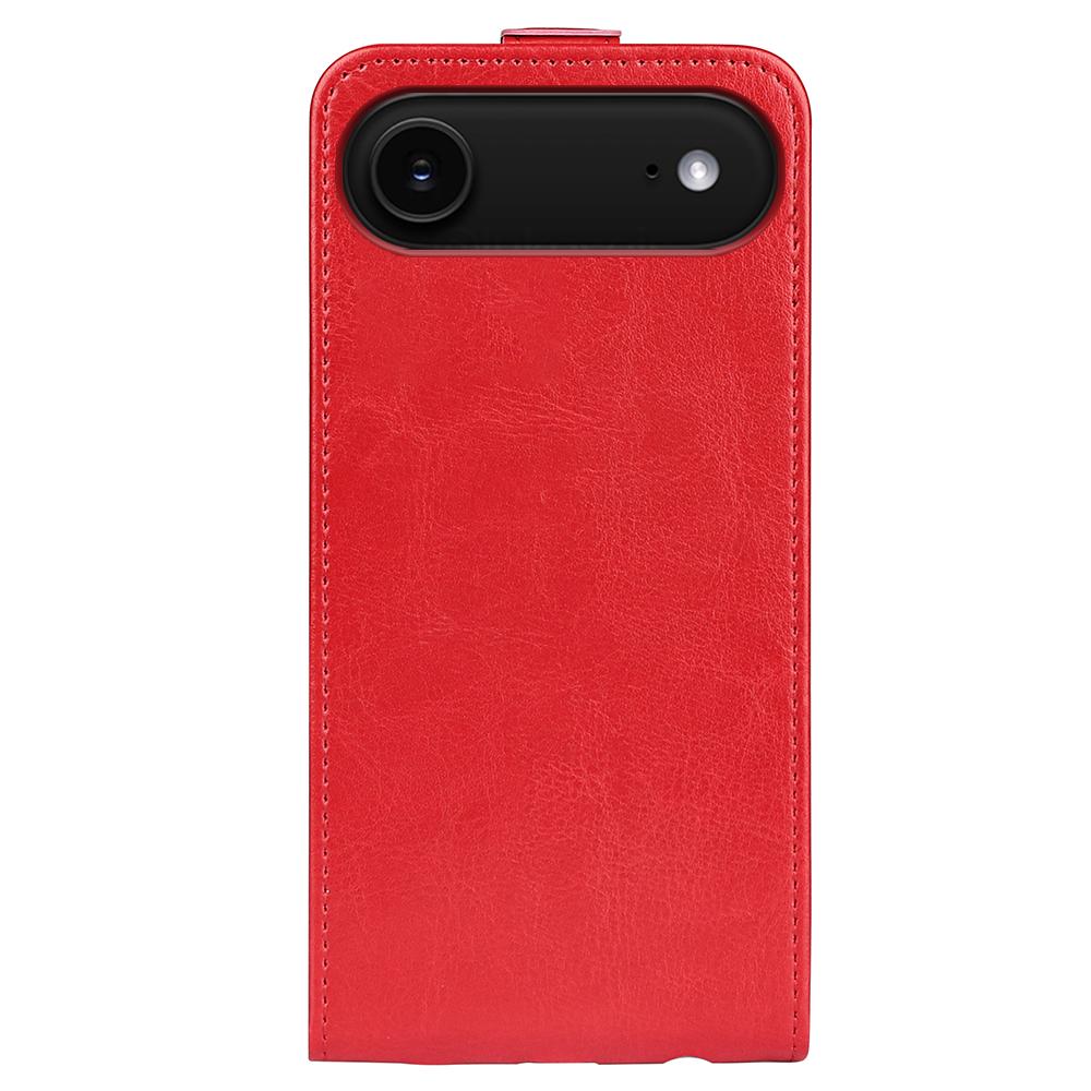 Apple iPhone Air Texture Vertical Flip Leather Wallet Case with Card Slot, PU TPU Shockproof Protective Cover, Anti-Drop Magnetic Folio Phone Case
