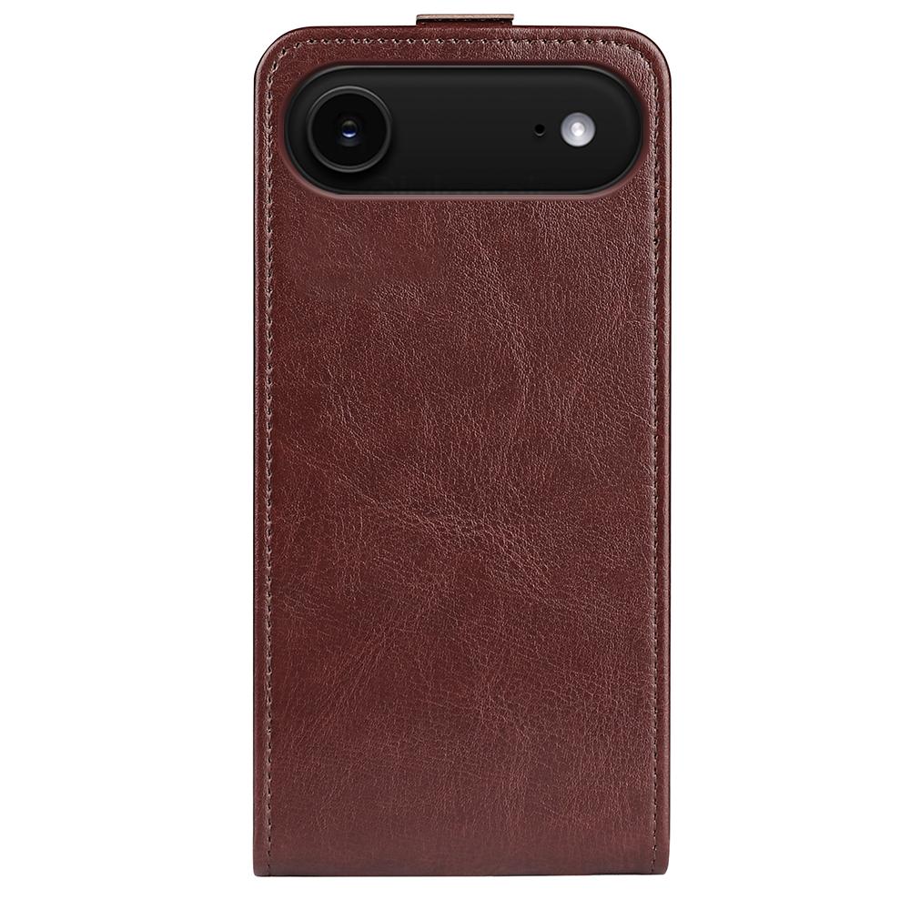 Apple iPhone Air Texture Vertical Flip Leather Wallet Case with Card Slot, PU TPU Shockproof Protective Cover, Anti-Drop Magnetic Folio Phone Case