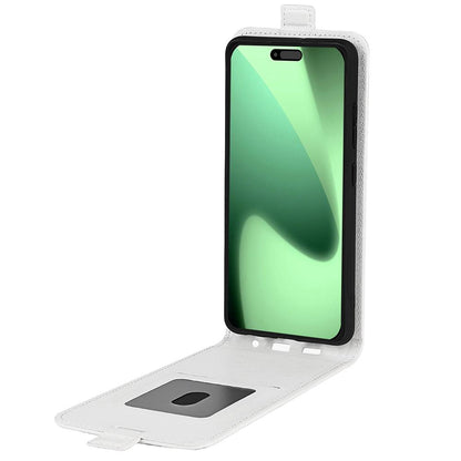 Apple iPhone 17 Pro Max Texture Vertical Flip Leather Wallet Case with Card Slot, PU TPU Shockproof Protective Cover, Anti-Drop Magnetic Folio Phone Case