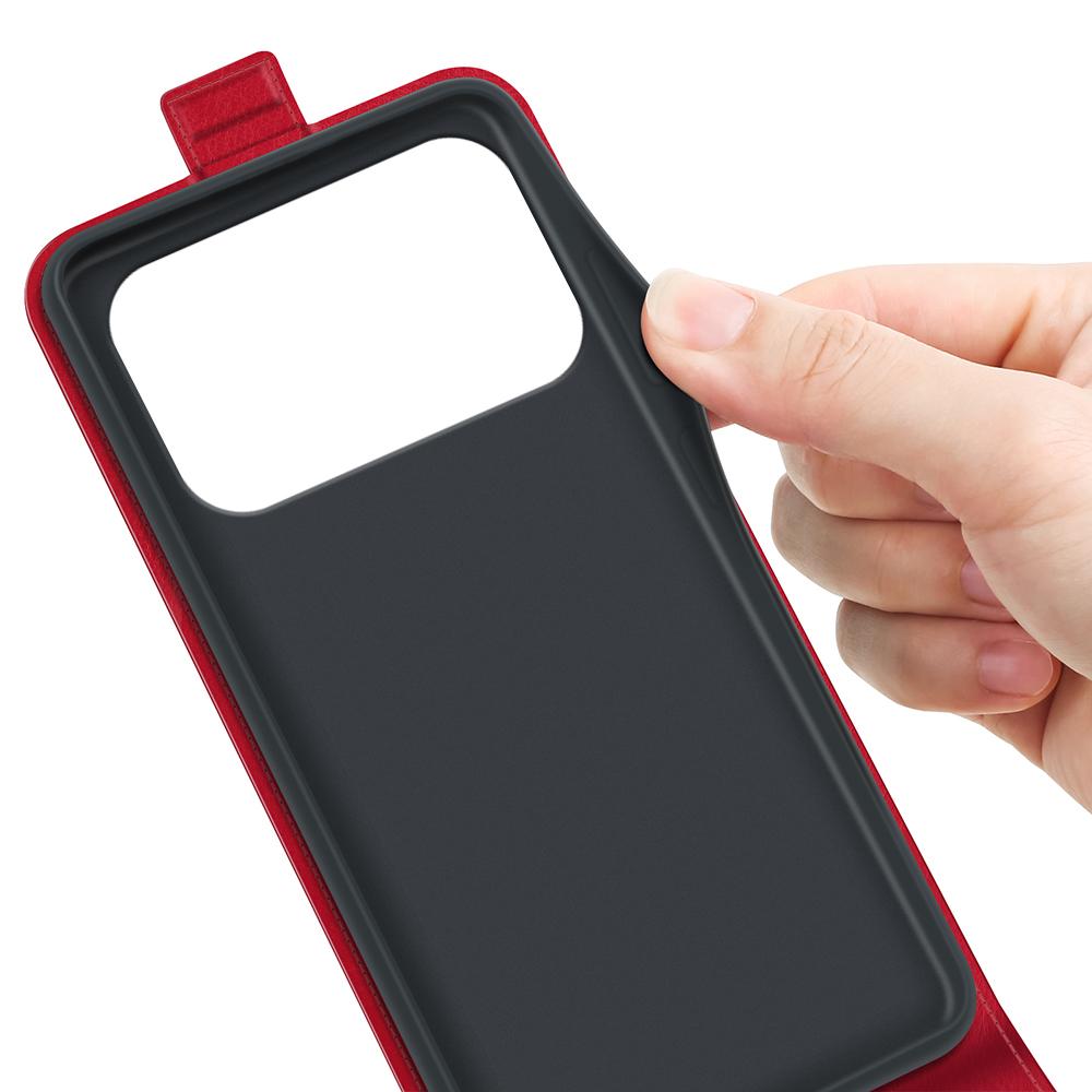 Apple iPhone 17 Pro Max Texture Vertical Flip Leather Wallet Case with Card Slot, PU TPU Shockproof Protective Cover, Anti-Drop Magnetic Folio Phone Case