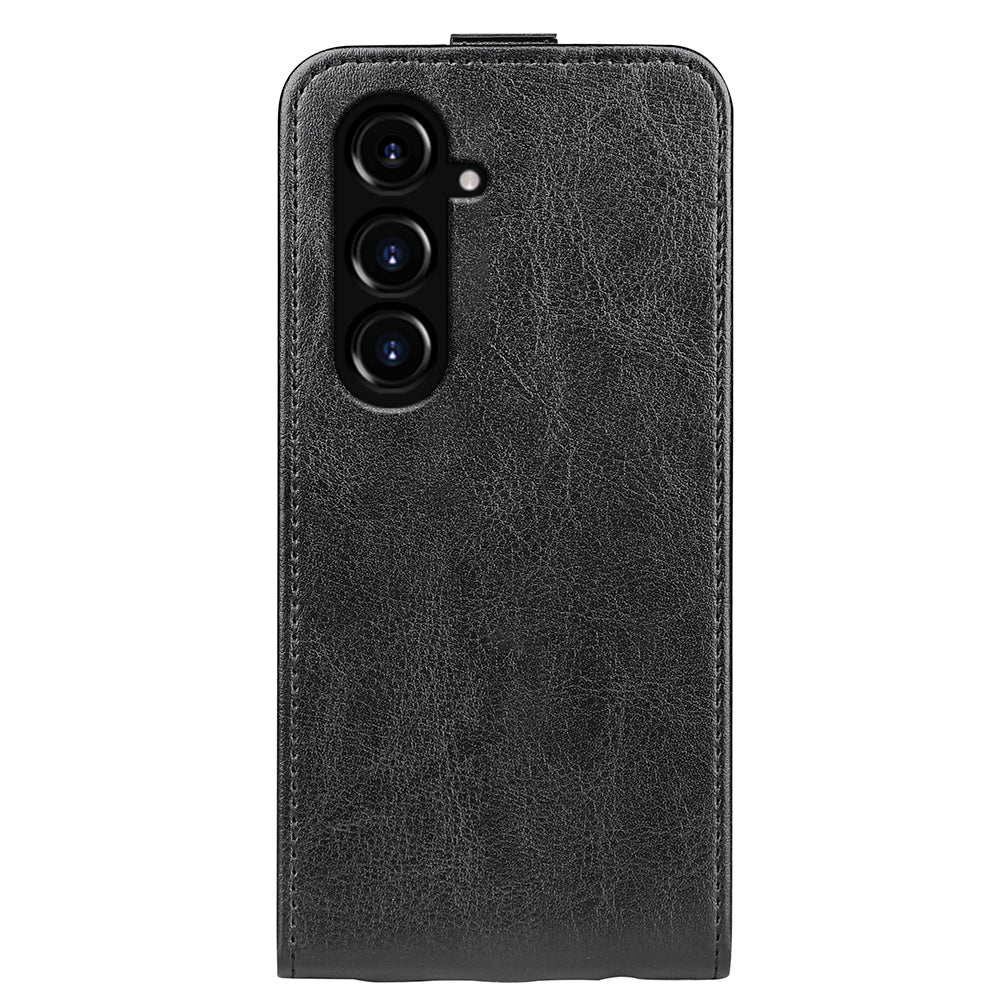 Samsung Galaxy S23 FE 5G Texture Vertical Flip Leather Wallet Case with Card Slot, PU TPU Shockproof Protective Cover, Anti-Drop Magnetic Folio Phone Case