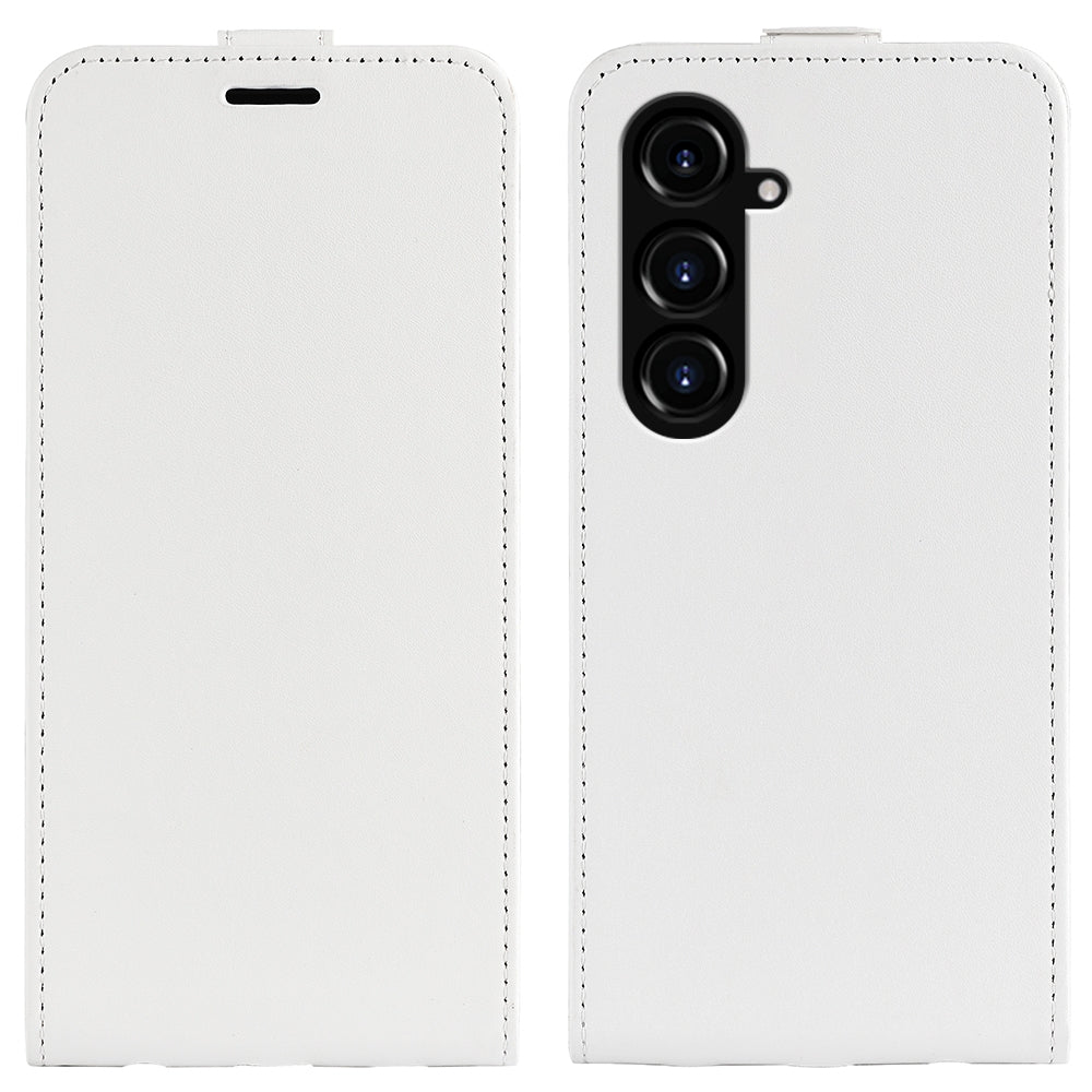 Samsung Galaxy S23 FE 5G Texture Vertical Flip Leather Wallet Case with Card Slot, PU TPU Shockproof Protective Cover, Anti-Drop Magnetic Folio Phone Case