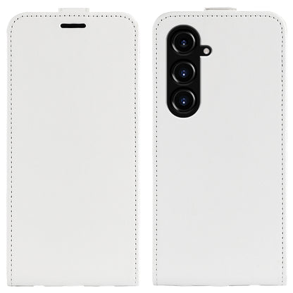 Samsung Galaxy S23 FE 5G Texture Vertical Flip Leather Wallet Case with Card Slot, PU TPU Shockproof Protective Cover, Anti-Drop Magnetic Folio Phone Case