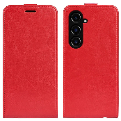 Samsung Galaxy S23 FE 5G Texture Vertical Flip Leather Wallet Case with Card Slot, PU TPU Shockproof Protective Cover, Anti-Drop Magnetic Folio Phone Case