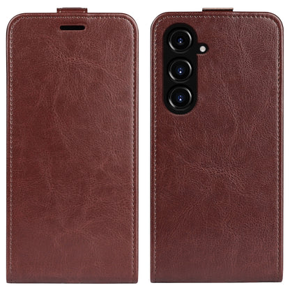 Samsung Galaxy S23 FE 5G Texture Vertical Flip Leather Wallet Case with Card Slot, PU TPU Shockproof Protective Cover, Anti-Drop Magnetic Folio Phone Case