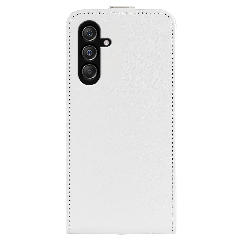 Samsung Galaxy M34 5G Texture Vertical Flip Leather Wallet Case with Card Slot, PU TPU Shockproof Protective Cover, Anti-Drop Magnetic Folio Phone Case