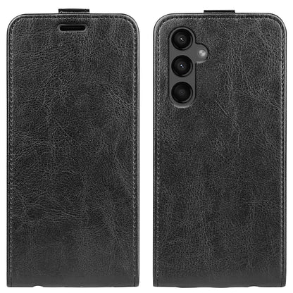 Samsung Galaxy A15 Texture Vertical Flip Leather Wallet Case with Card Slot, PU TPU Shockproof Protective Cover, Anti-Drop Magnetic Folio Phone Case