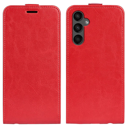 Samsung Galaxy A15 Texture Vertical Flip Leather Wallet Case with Card Slot, PU TPU Shockproof Protective Cover, Anti-Drop Magnetic Folio Phone Case