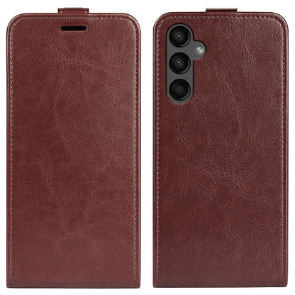 Samsung Galaxy A15 Texture Vertical Flip Leather Wallet Case with Card Slot, PU TPU Shockproof Protective Cover, Anti-Drop Magnetic Folio Phone Case