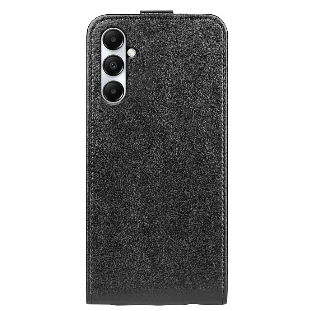 Samsung Galaxy A05s Texture Vertical Flip Leather Wallet Case with Card Slot, PU TPU Shockproof Protective Cover, Anti-Drop Magnetic Folio Phone Case