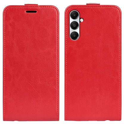 Samsung Galaxy A05s Texture Vertical Flip Leather Wallet Case with Card Slot, PU TPU Shockproof Protective Cover, Anti-Drop Magnetic Folio Phone Case