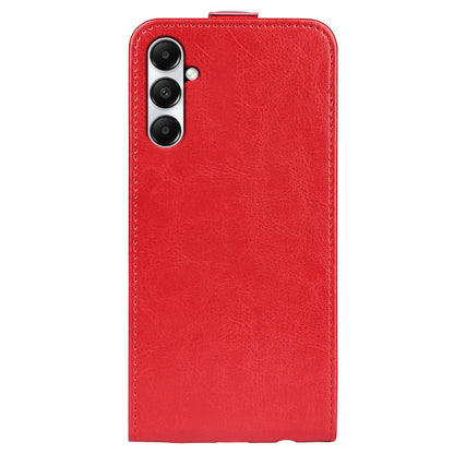 Samsung Galaxy A05s Texture Vertical Flip Leather Wallet Case with Card Slot, PU TPU Shockproof Protective Cover, Anti-Drop Magnetic Folio Phone Case