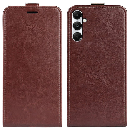 Samsung Galaxy A05s Texture Vertical Flip Leather Wallet Case with Card Slot, PU TPU Shockproof Protective Cover, Anti-Drop Magnetic Folio Phone Case