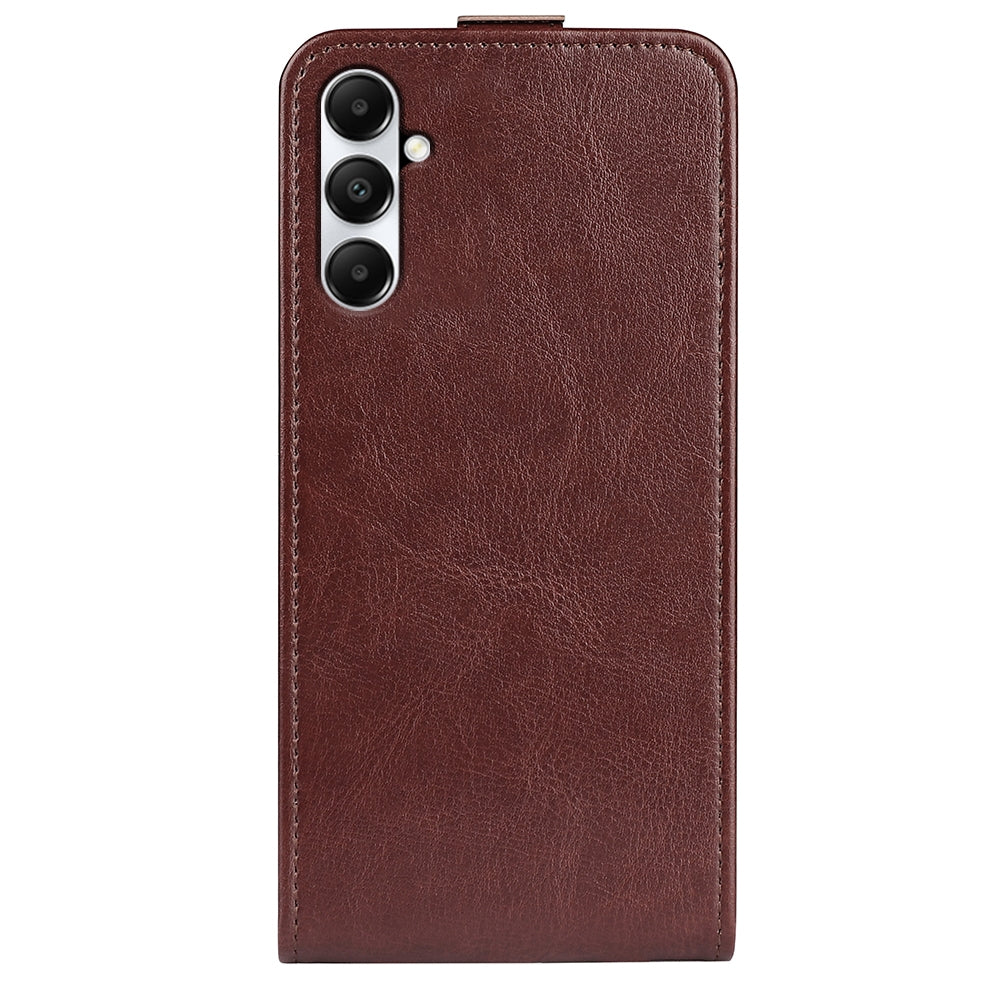 Samsung Galaxy A05s Texture Vertical Flip Leather Wallet Case with Card Slot, PU TPU Shockproof Protective Cover, Anti-Drop Magnetic Folio Phone Case