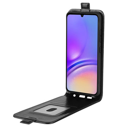 Samsung Galaxy A05 Texture Vertical Flip Leather Wallet Case with Card Slot, PU TPU Shockproof Protective Cover, Anti-Drop Magnetic Folio Phone Case