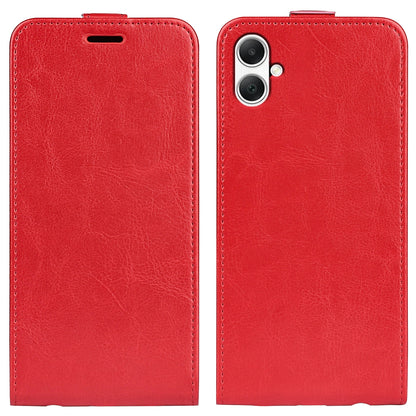 Samsung Galaxy A05 Texture Vertical Flip Leather Wallet Case with Card Slot, PU TPU Shockproof Protective Cover, Anti-Drop Magnetic Folio Phone Case