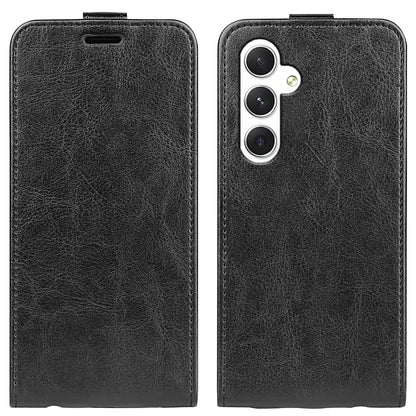 Samsung Galaxy S24 5G Texture Vertical Flip Leather Wallet Case with Card Slot, PU TPU Shockproof Protective Cover, Anti-Drop Magnetic Folio Phone Case