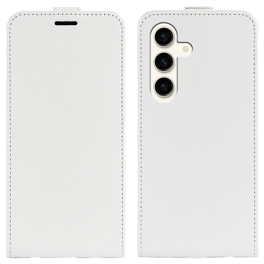 Samsung Galaxy S24 5G Texture Vertical Flip Leather Wallet Case with Card Slot, PU TPU Shockproof Protective Cover, Anti-Drop Magnetic Folio Phone Case