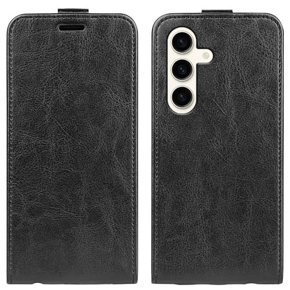 Samsung Galaxy S24+ 5G Texture Vertical Flip Leather Wallet Case with Card Slot, PU TPU Shockproof Protective Cover, Anti-Drop Magnetic Folio Phone Case