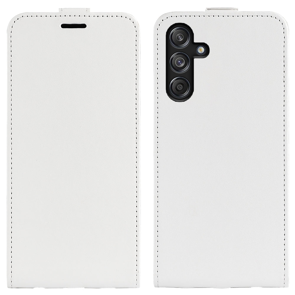 Samsung Galaxy M55 5G Texture Vertical Flip Leather Wallet Case with Card Slot, PU TPU Shockproof Protective Cover, Anti-Drop Magnetic Folio Phone Case