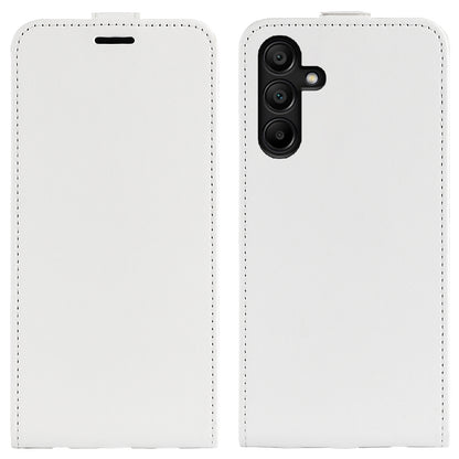 Samsung Galaxy M15 5G Texture Vertical Flip Leather Wallet Case with Card Slot, PU TPU Shockproof Protective Cover, Anti-Drop Magnetic Folio Phone Case