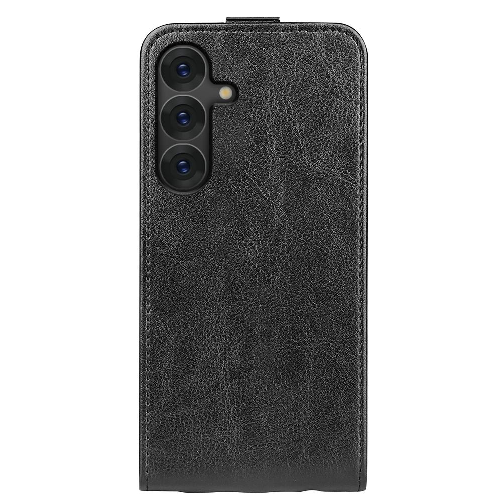 Samsung Galaxy S25 5G Texture Vertical Flip Leather Wallet Case with Card Slot, PU TPU Shockproof Protective Cover, Anti-Drop Magnetic Folio Phone Case