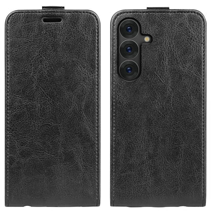 Samsung Galaxy S25 Ultra 5G Texture Vertical Flip Leather Wallet Case with Card Slot, PU TPU Shockproof Protective Cover, Anti-Drop Magnetic Folio Phone Case