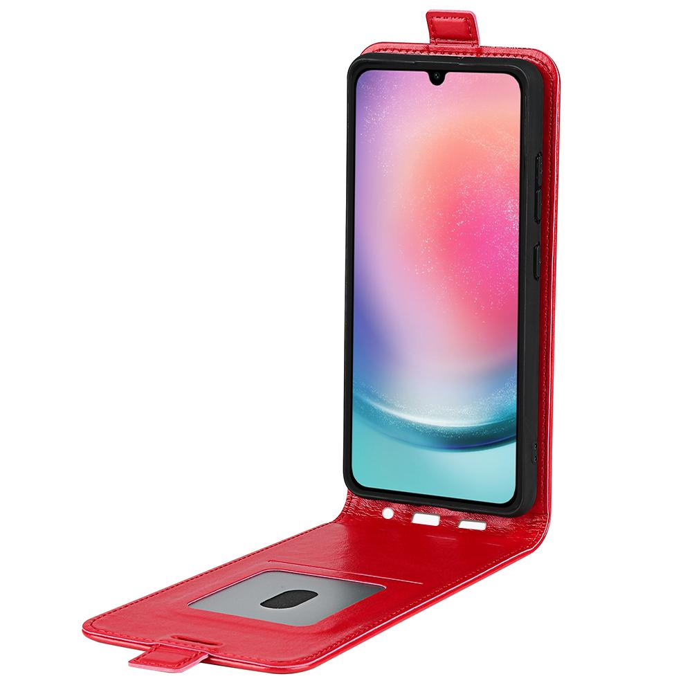 Samsung Galaxy A16 5G Texture Vertical Flip Leather Wallet Case with Card Slot, PU TPU Shockproof Protective Cover, Anti-Drop Magnetic Folio Phone Case