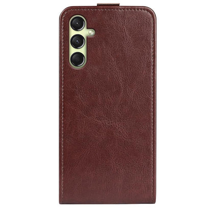 Samsung Galaxy A16 5G Texture Vertical Flip Leather Wallet Case with Card Slot, PU TPU Shockproof Protective Cover, Anti-Drop Magnetic Folio Phone Case
